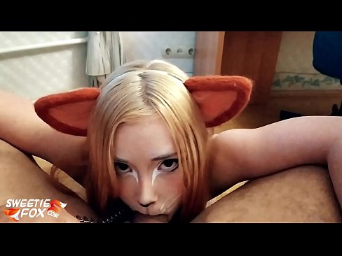 ❤️ Kitsune ngelek kontol jeung cum dina sungut nya video bangsat  di urang ️❤